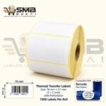 76mm x 51mm Thermal Transfer Labels 3 x 2 Inch with Perforation - Image 3